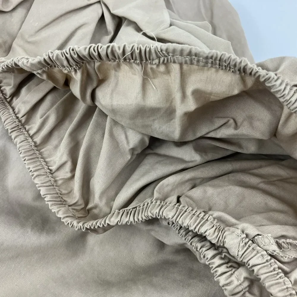 Fitted Sheet Size Twin Beige Tan Mainstays